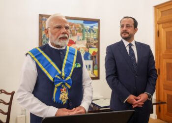 ପ୍ରଧାନମନ୍ତ୍ରୀ ମୋଦିଙ୍କୁ ସାଇପ୍ରସର ସର୍ବୋଚ୍ଚ ନାଗରିକ ସମ୍ମାନ