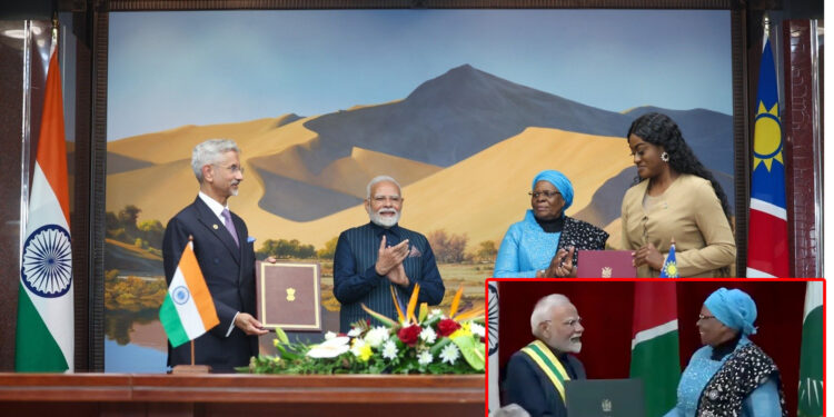 ନାମିବିଆର ସର୍ବୋଚ୍ଚ ନାଗରିକ ସମ୍ମାନରେ ସମ୍ମାନିତ ହେଲେ ପ୍ରଧାନମନ୍ତ୍ରୀ ମୋଦୀ