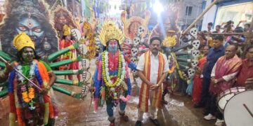 ମା ଠାକୁରାଣୀ ଙ୍କ ବାର୍ଷିକ ପଣପାଣି ପୂଜା ରେ ଯୋଗଦେଲେ : ବିଧାୟକ